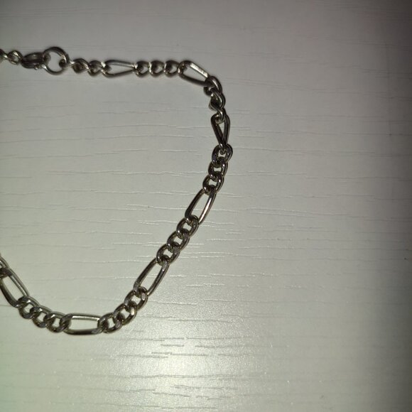 Silver Ankle Bracelet Foot Jewelry Vintage Metallic Boho Bohemian Academia - Picture 3 of 6